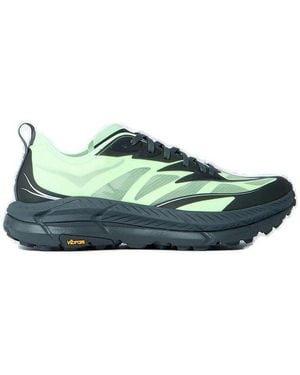 Hoka One One Mafate Speed 4 Lite Lace-Up Sneakers - Green