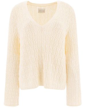 Loulou de Saison Komo Textured Knit Top - Natural