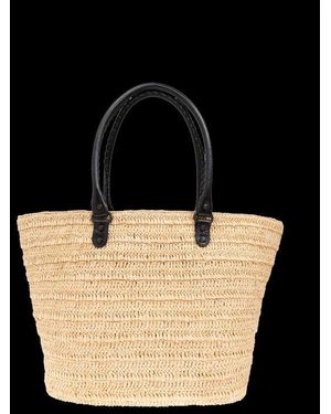 ハンドバッグ Balenciaga Le City Medium Basket Bag In Raffia Balenciaga Le City Basket Shoulder Bag | italist