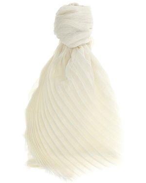 Issey Miyake 'Washi Pleats' Stole - White