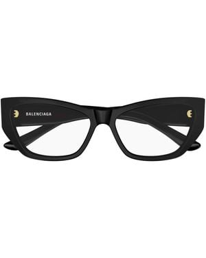 Balenciaga Cat-Eye Frame Glasses - Black