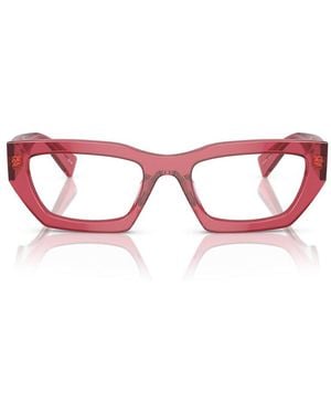 Miu Miu Square-Frame Glasses - Red