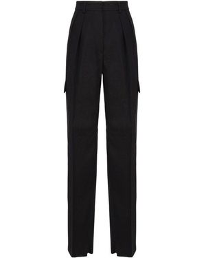 Sportmax Low Rise Cargo Trousers - Black