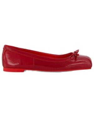Christian Louboutin Mamadrague Bow Detailed Flat Shoes - Red