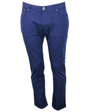Jacob Cohen Bard Logo Patch Slim-Fit Jeans - Blue