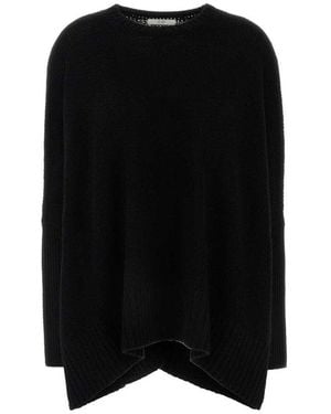 Co. Asymmetric Knit Top - Black