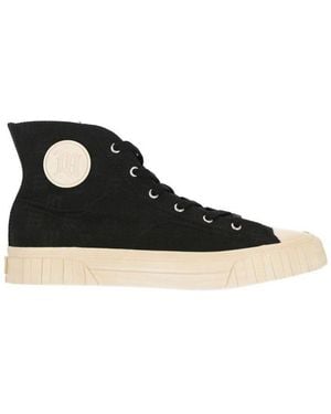 MISBHV High Monogram Army Trainers - Black