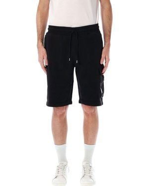 C.P. Company Fleece Lens Shorts - Black