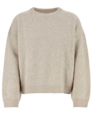 Loulou Studio Ropo Crew Neck Jumper - Natural