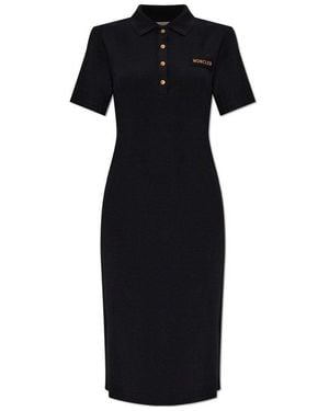 Moncler Dress With Logo Patch - Black