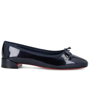 Christian Louboutin Bow Detailed Flat Shoes - Blue