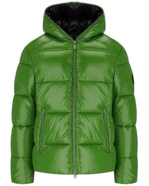 Save The Duck Edgard Hooded Puffer Jacket - Green