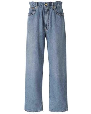 DARKPARK Jane Elastic Waist Denim Jeans - Blue