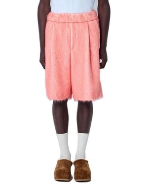 Dries Van Noten Brushed Knee-Length Shorts - Pink
