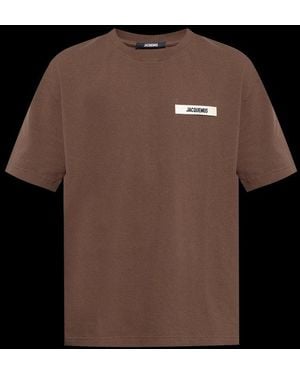 Jacquemus The Gros Grain T-Shirt - Black