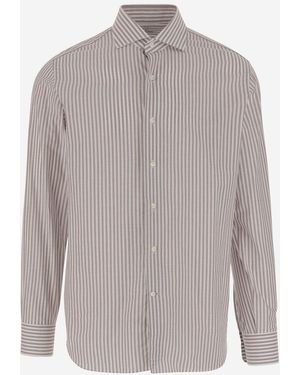 Alessandro Gherardi Striped Dress Shirt - Gray