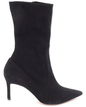 P.A.R.O.S.H. Pointed Toe Ankle Boots - Black