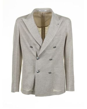 Tagliatore Double-Breasted Blazer - Grey