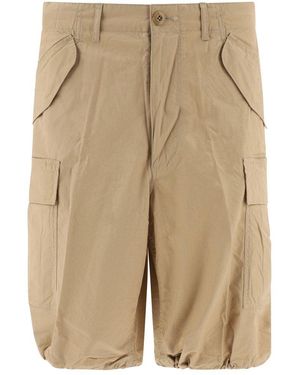 Beams Plus Cargo Shorts - Natural