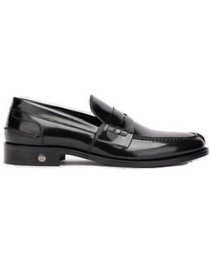 Roberto Cavalli Shinny Effect Penny Loafers - Black