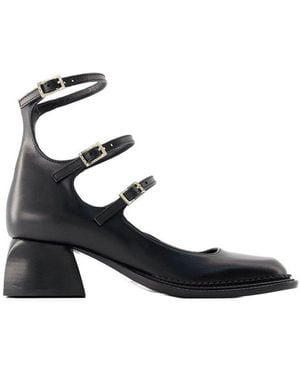 NODALETO Bulla London Triple Strap Pumps - Black