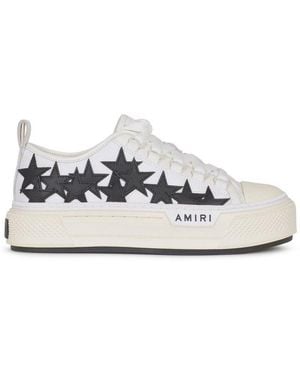 Amiri Star Patch Lace-Up Trainers - White