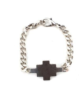 Marcelo Burlon Cross Chainlink Bracelet - White