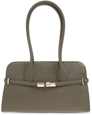 Furla Goccia Arch Logo Medium Handbag - Green