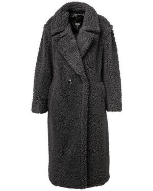 UGG Gertrude Long Teddy Coat - Black