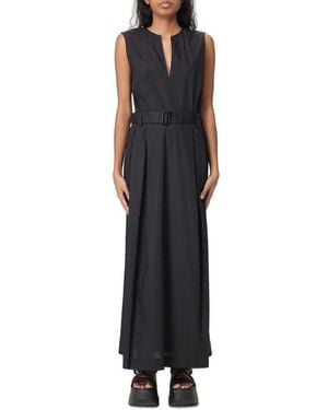 Woolrich Belt Detailed Sleeveless Dress - Black