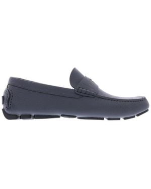 Dior Logo Detailed Slip-On Loafers - Blue