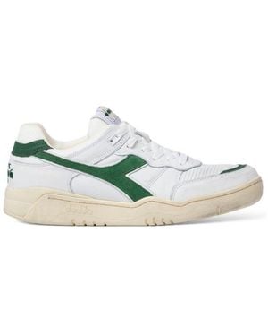Diadora Heritage B.560 Used Lace-Up Trainers - Green