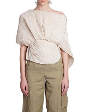 Cult Gaia Cami Pleated Top - Natural