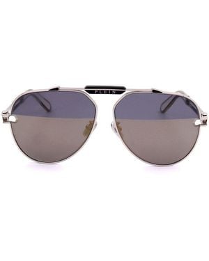 Philipp Plein Pilot Sunglasses - Natural