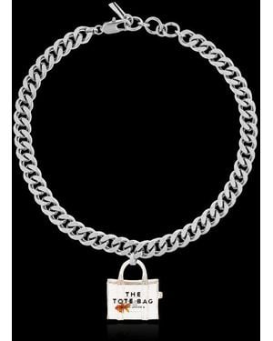 Marc Jacobs Tote Bag Pendant Necklace - Black