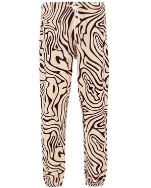 Marcelo Burlon County Of Milan "aop Fluid Relax" Cotton jogger - White