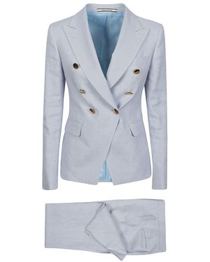 Tagliatore Double-Breasted Blazer - Blue
