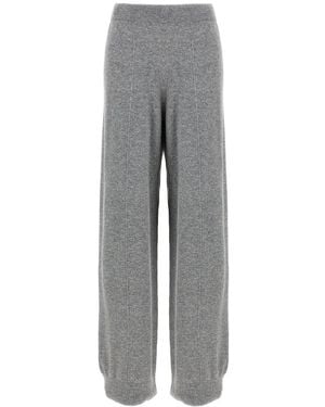 Fabiana Filippi Jewel Detail Knitted Trousers - Grey