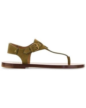 Isabel Marant Akel Buckled Sandals - Green