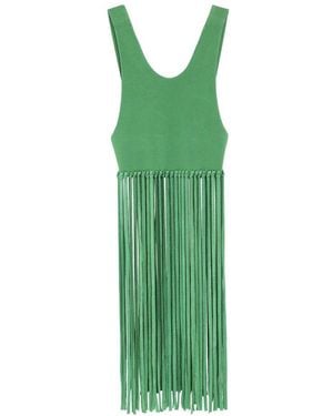 Philosophy Di Lorenzo Serafini Fringed Sleeveless Top - Green