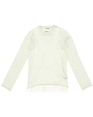 Jil Sander Double Layered Jumper - White