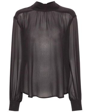 Societe Anonyme Chetty Semi-sheer Blouse - Grey