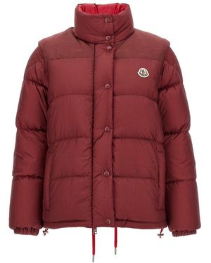 MONCLER ヴェローネ リバーシブル ショート パファー ジャケット Moncler: Black & Brown Verone Short Reversible Down Jacket