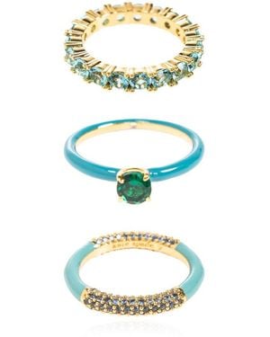 Kate Spade Set Of Three Rings - Blue