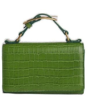 STUDIO AMELIA Embossed Audrey Mini Clutch Bag - Green