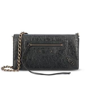 Balenciaga Le City Chain Wallet - Grey