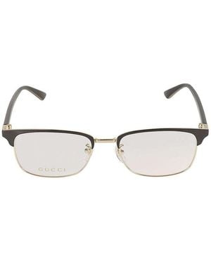 Gucci Rectangular Frame Glasses - Multicolor