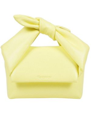 JW Anderson Small Bow Twister Top Handle Bag - Yellow