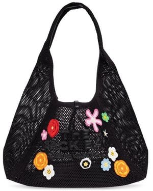 Marc Jacobs The Daisy Crochet Sack Bag - Black