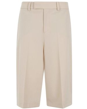 FEDERICA TOSI Tailored Bermuda Shorts - Natural